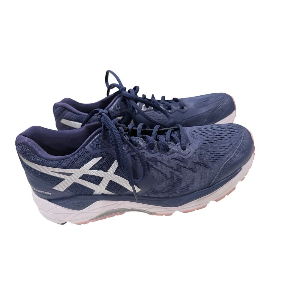 ASICS Gel-Foundation 13 Women’s Size 10 Navy Silver Pink Running Shoes T863N